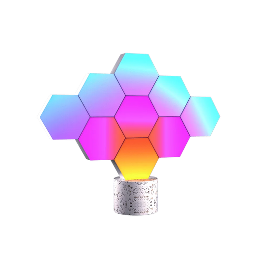 Cololight Pro 9 pcs Rhythm Kit - rgb led hexagon light panels rhythm visualizer