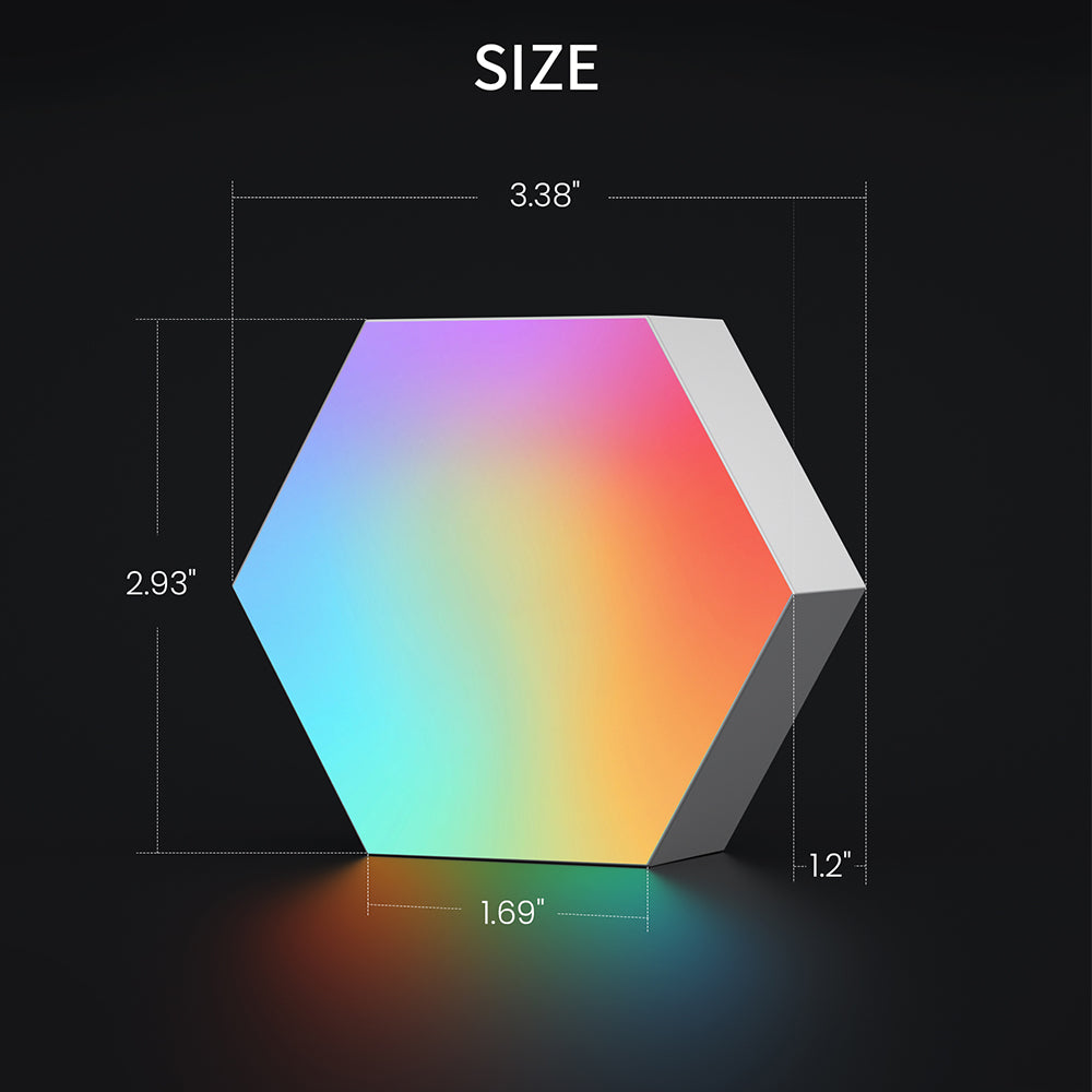 Size of Cololight RGB Hexagon Light Pro