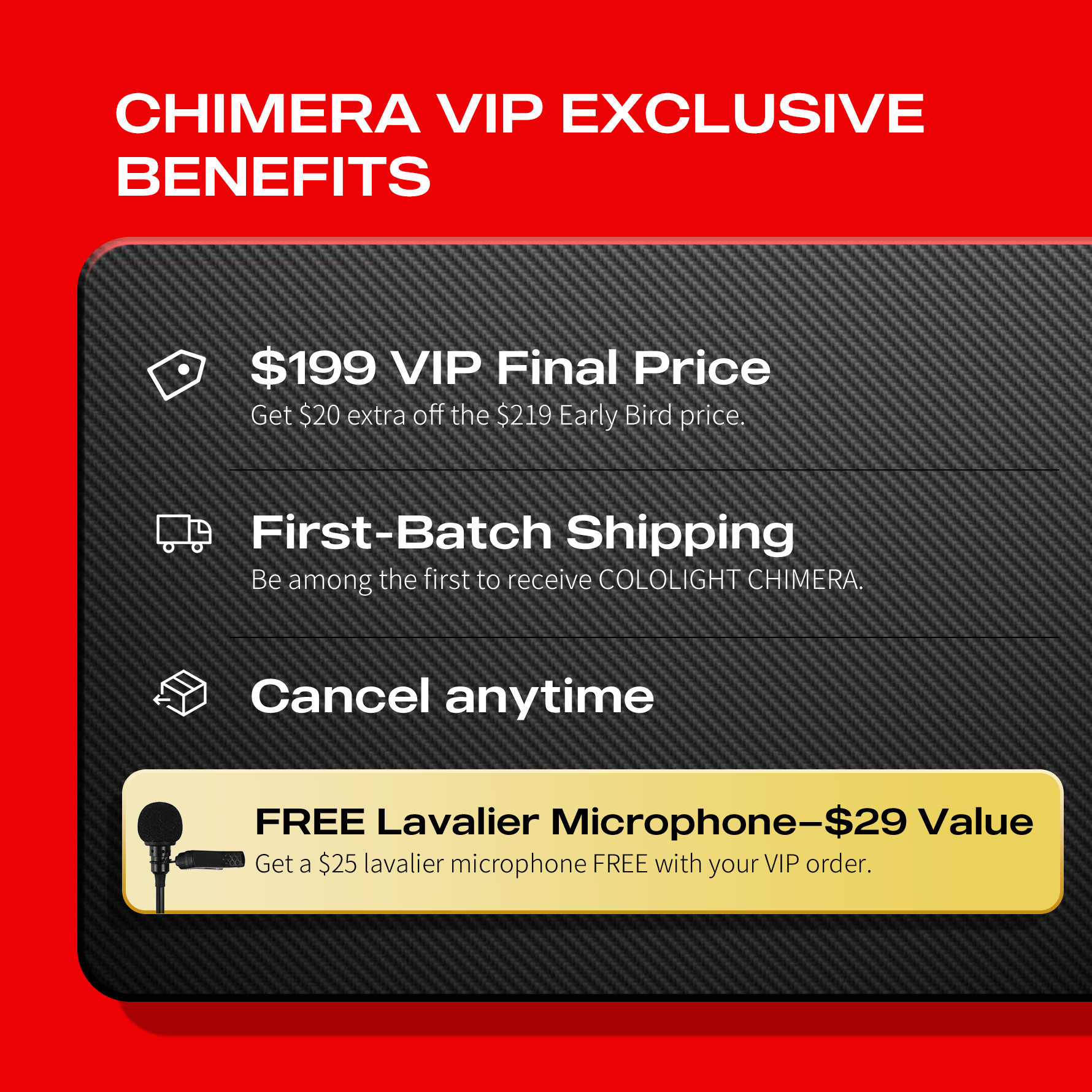 Cololight CHIMERA VIP Deposit Pass