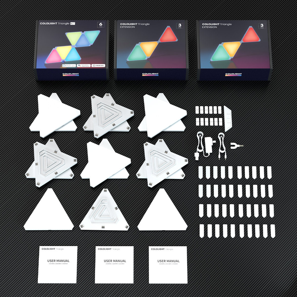 Cololight RGB Triangle Light Favorable Kit | 12 Pcs