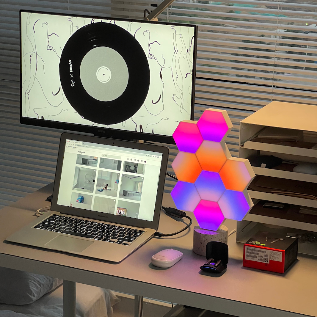 Cololight Pro 9 pcs Rhythm Kit  - rgb led hexagon light panels rhythm visualizer 4